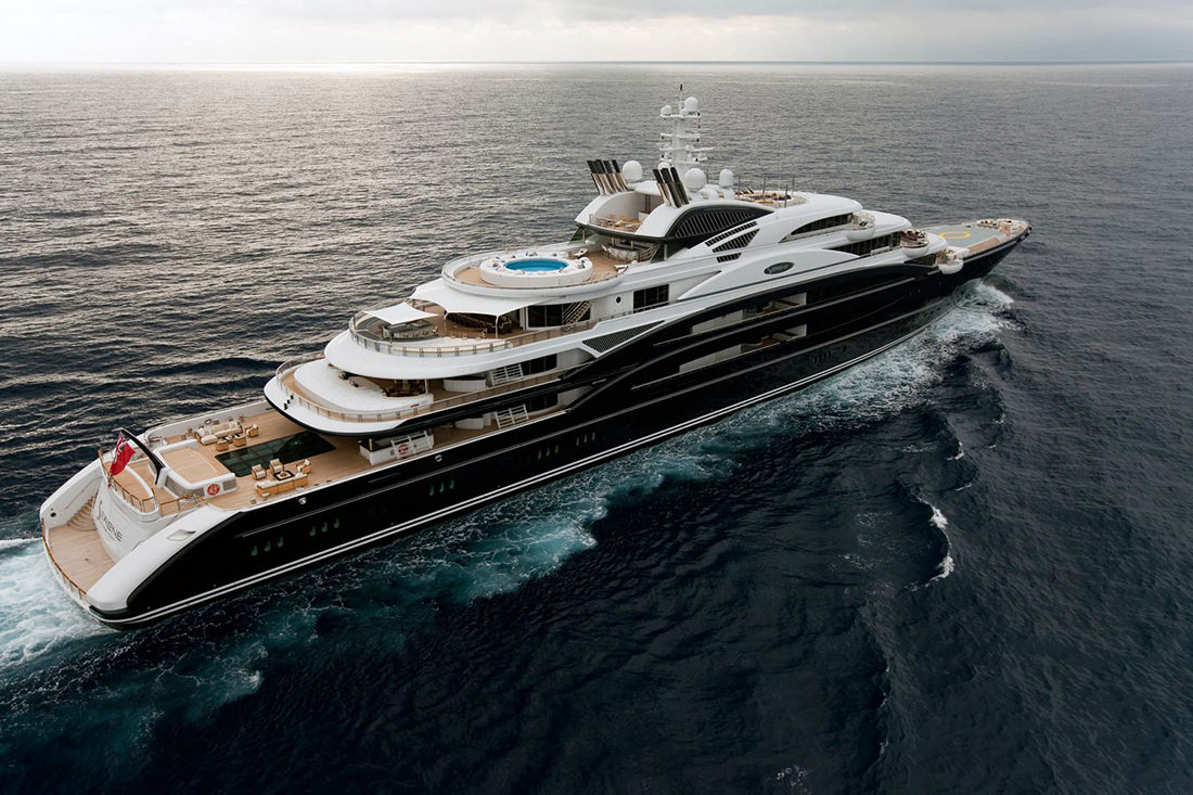 Serene yacht: one of the ten largest yachts ever built